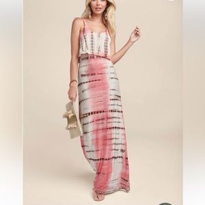 Venus Tie Dye Maxi Dress brand new L